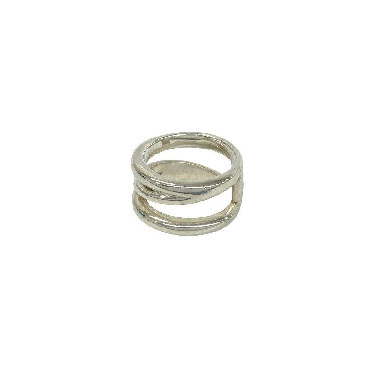 Tiffany & Co Vintage Diagonal Ring 925 Sterling Silver — view 4