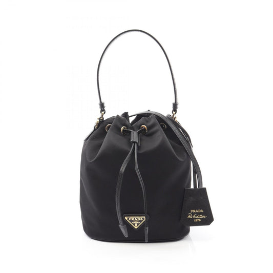 Prada Re Edition 2-Way Nylon Saffiano Leather Shoulder Bag