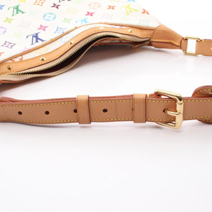Louis Vuitton Shoulder Bag Monogram Multicolor Blanc Canvas Leather Boulogne — view 7