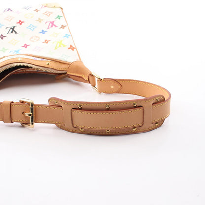 Louis Vuitton Shoulder Bag Monogram Multicolor Blanc Canvas Leather Boulogne — view 6