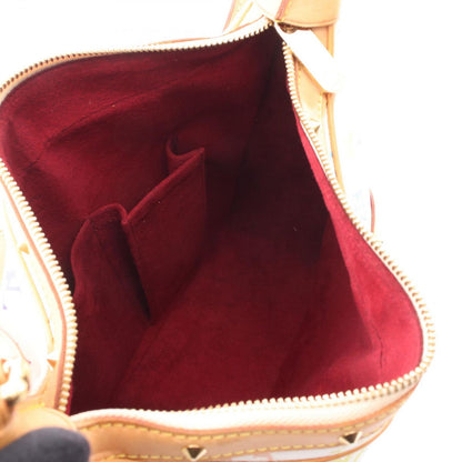 Louis Vuitton Shoulder Bag Monogram Multicolor Blanc Canvas Leather Boulogne — view 3