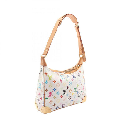 Louis Vuitton Shoulder Bag Monogram Multicolor Blanc Canvas Leather Boulogne — view 2