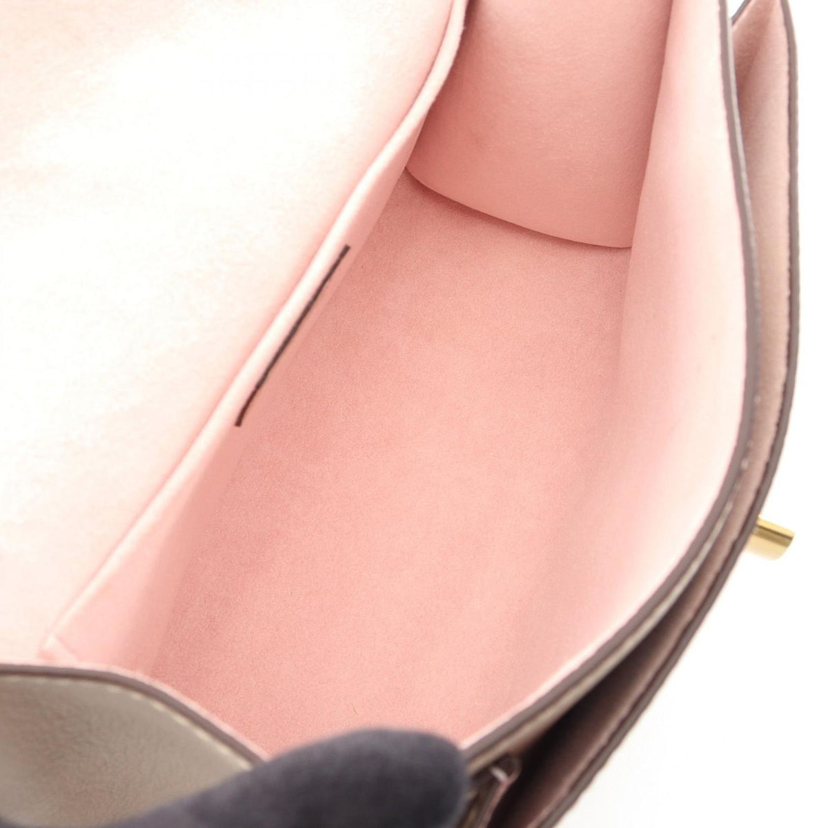 Louis Vuitton Shoulder Bag My Lockme Gray Leather Chain — view 3