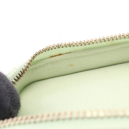 Chanel Shoulder Bag Quilted Yellow Green Caviar Leather Mini Vanity 2-Way Chain — view 7