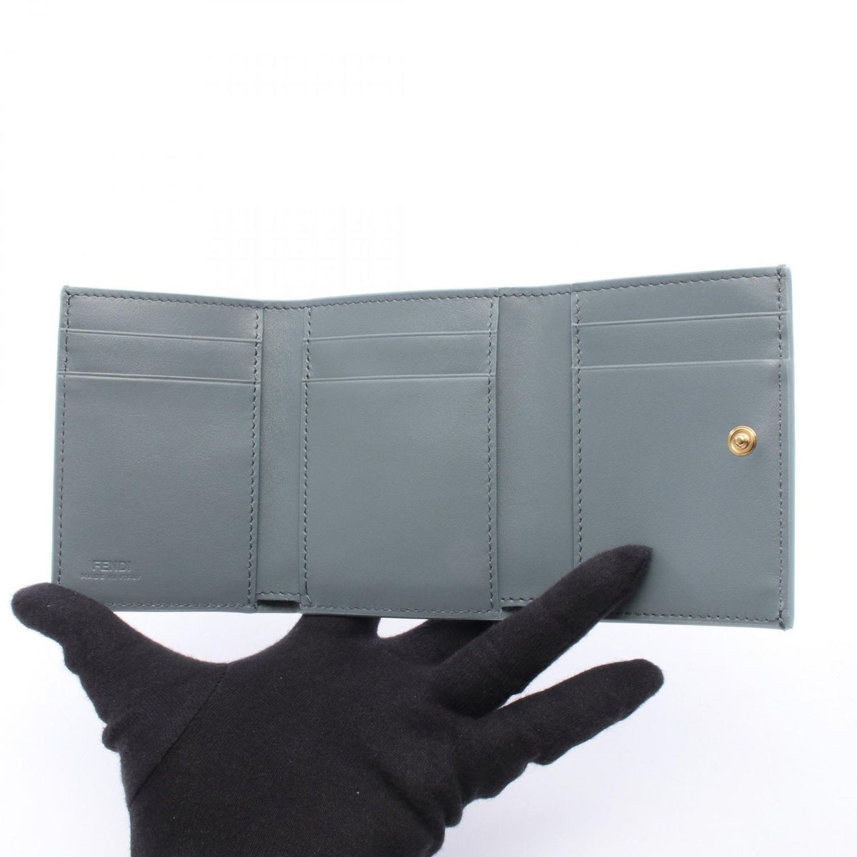 Fendi Trifold Wallet FF Diamond Leather — view 3
