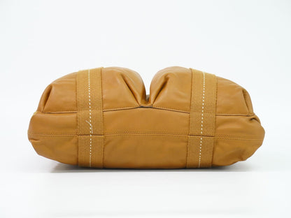 Hermes Caravan Horizontal MM 2-Way Shoulder Bag Tote Leather Brown — view 3