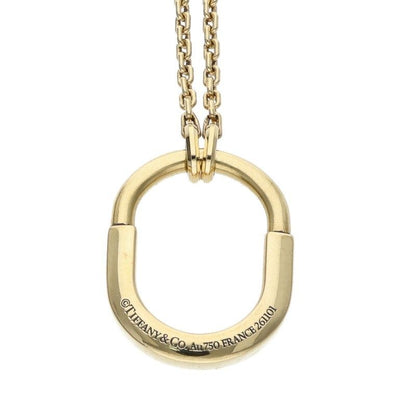 Tiffany & Co Lock 18K Yellow Gold Small Necklace — view 3