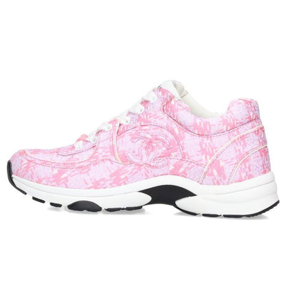 Chanel CC Logo Fabric Sneakers