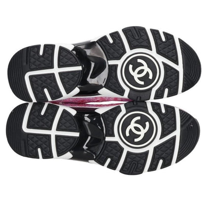 Chanel CC Logo Fabric Sneakers — view 3
