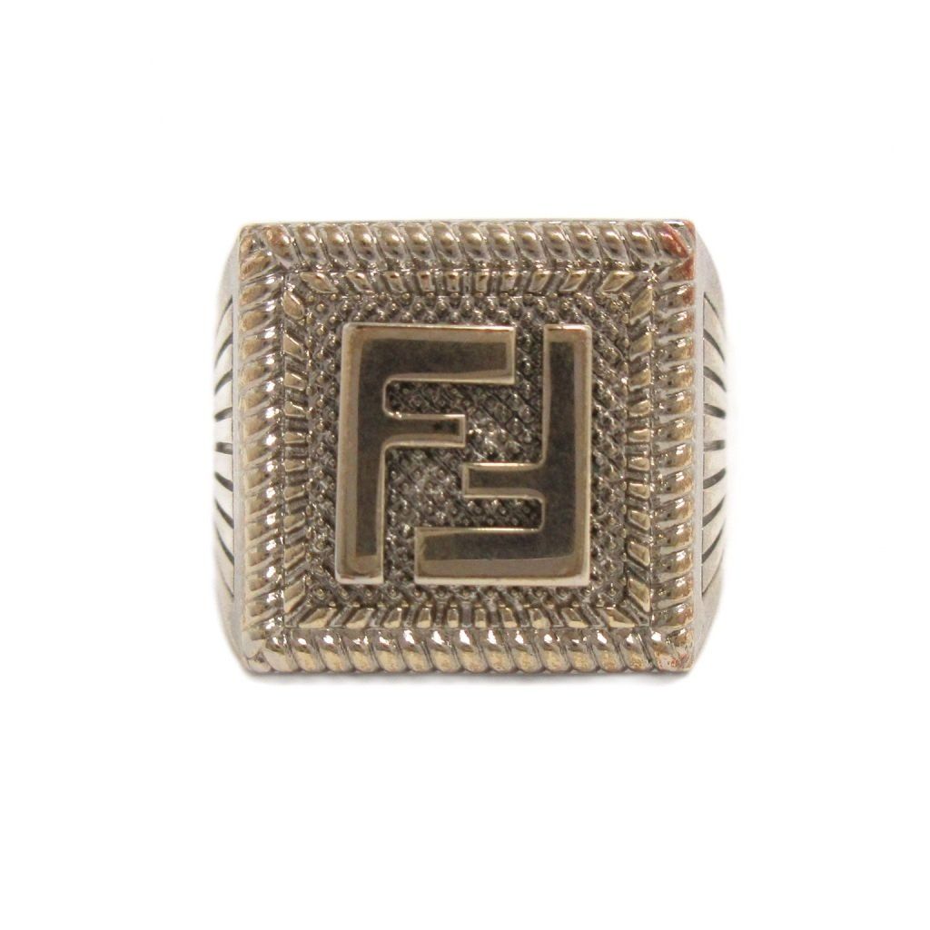 Fendi Ring FF Logo S Silver