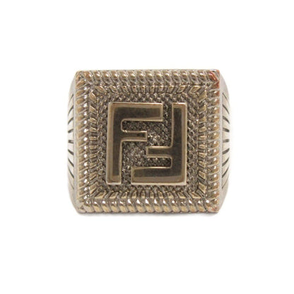 Fendi Ring FF Logo S Silver