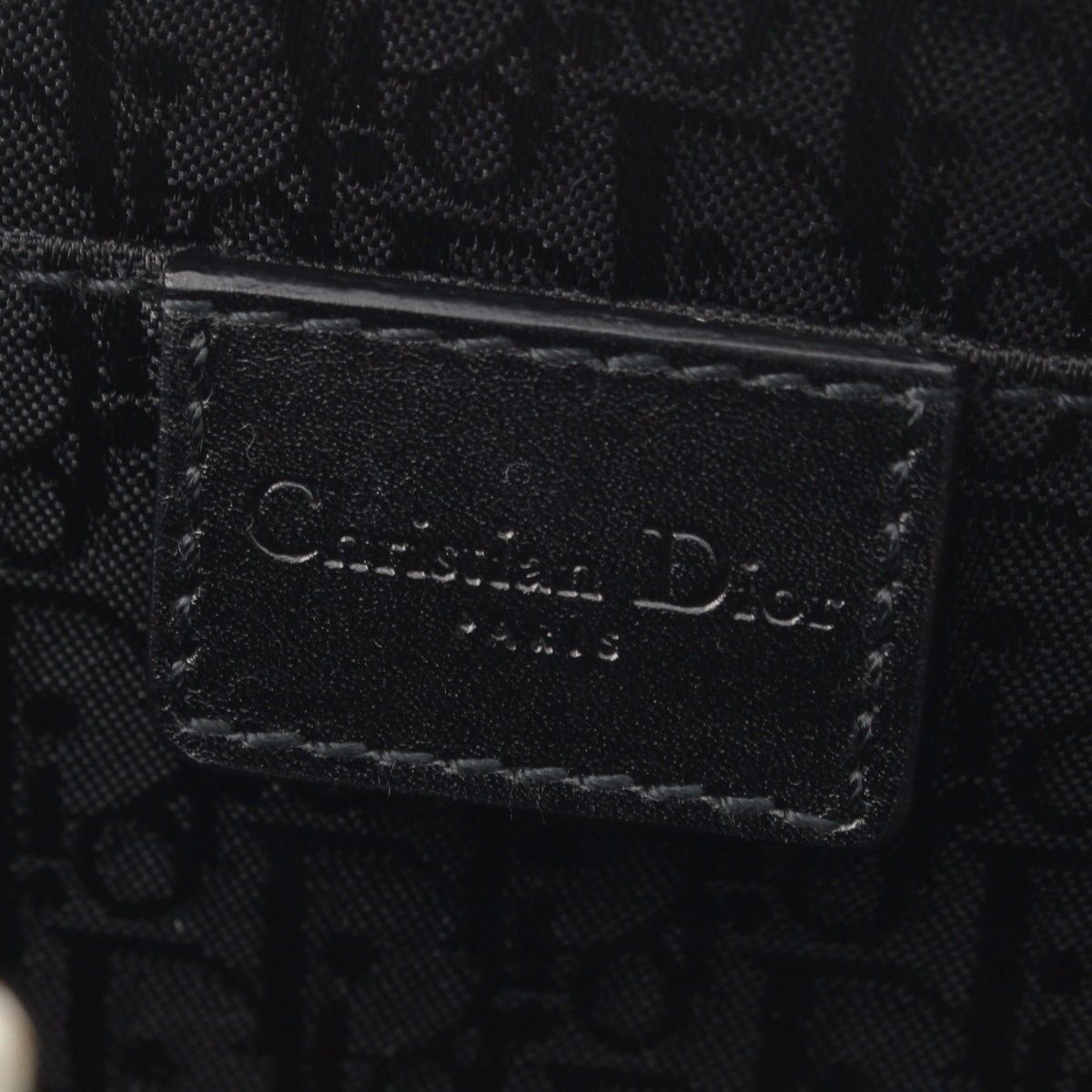 Dior Galiano Era Leather Bondage Chain Shoulder Bag Black — view 7