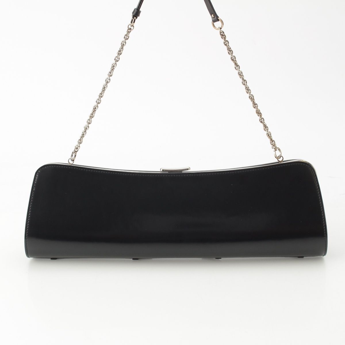 Dior Galiano Era Leather Bondage Chain Shoulder Bag Black — view 4
