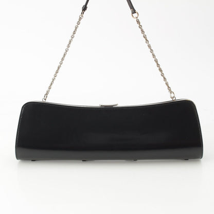 Dior Galiano Era Leather Bondage Chain Shoulder Bag Black — view 4
