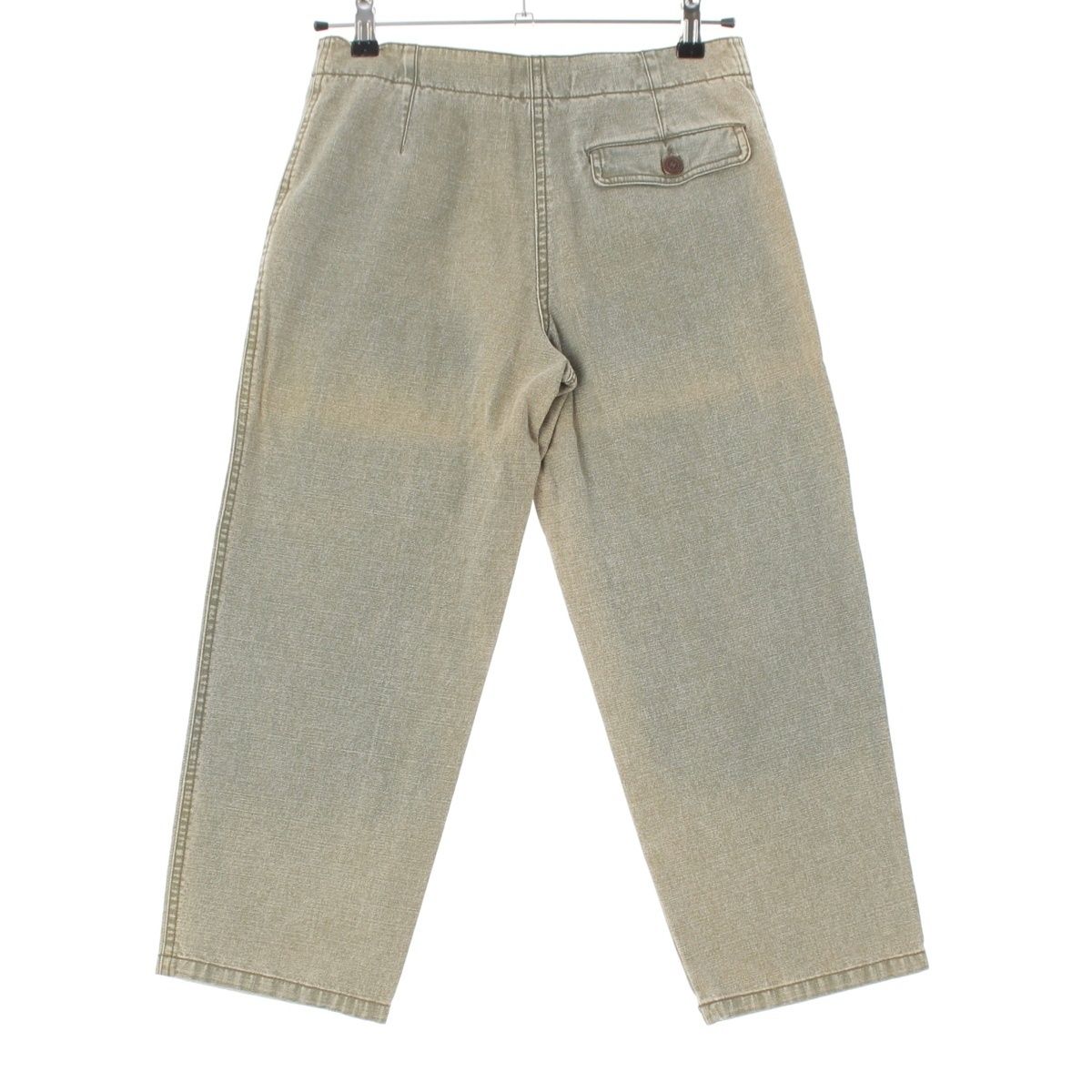 Chanel 02P Denim Cropped Cargo Pants Khaki 36 — view 2