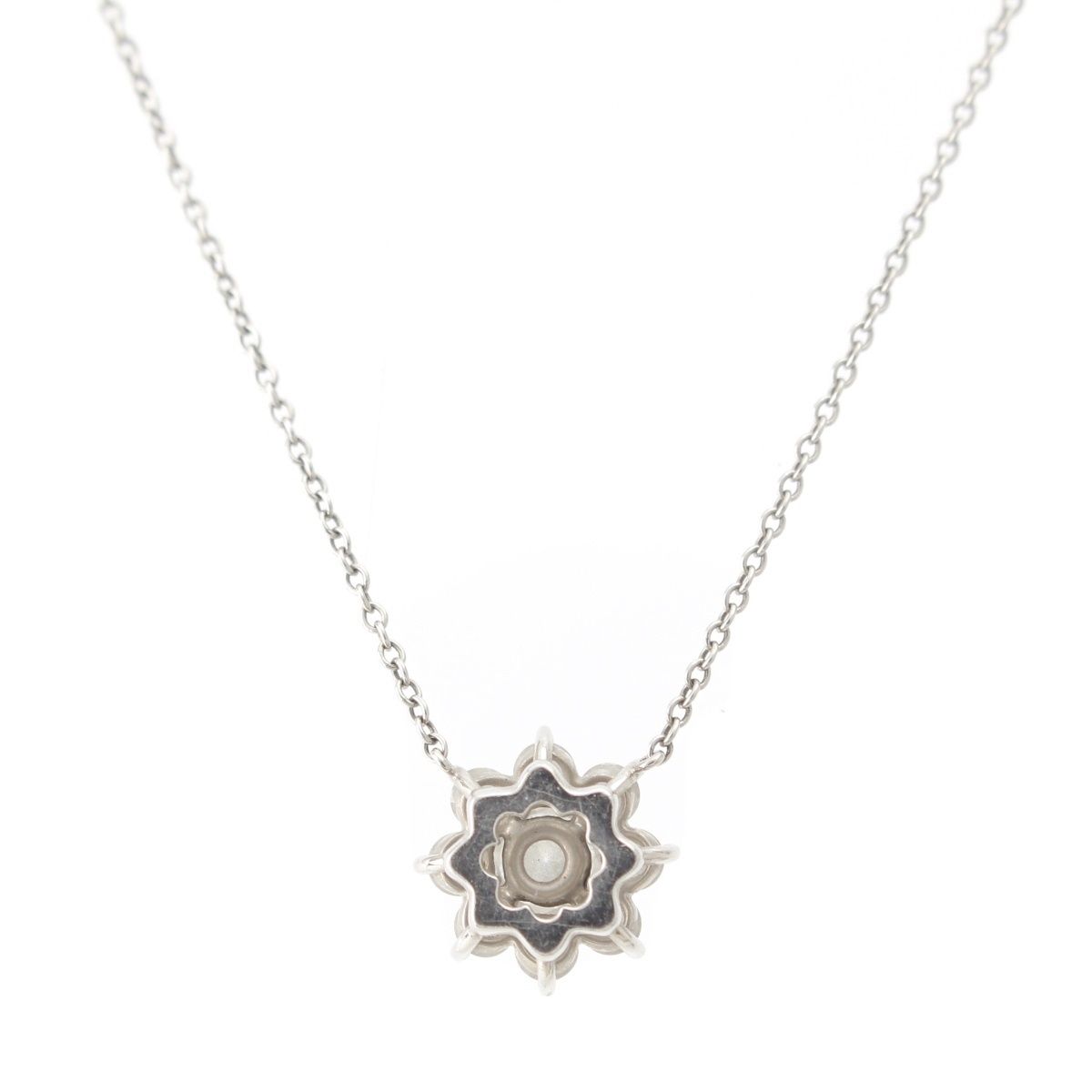 Harry Winston Sunflower Diamond Pendant Silver — view 2