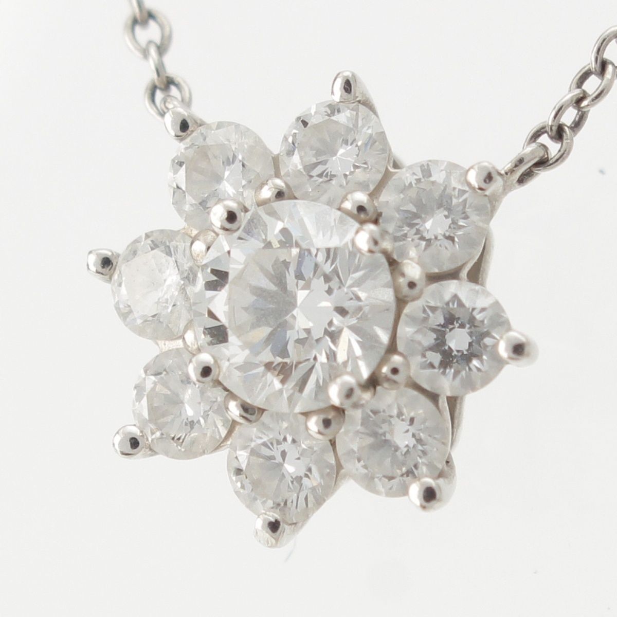 Harry Winston Sunflower Diamond Pendant Silver — view 3