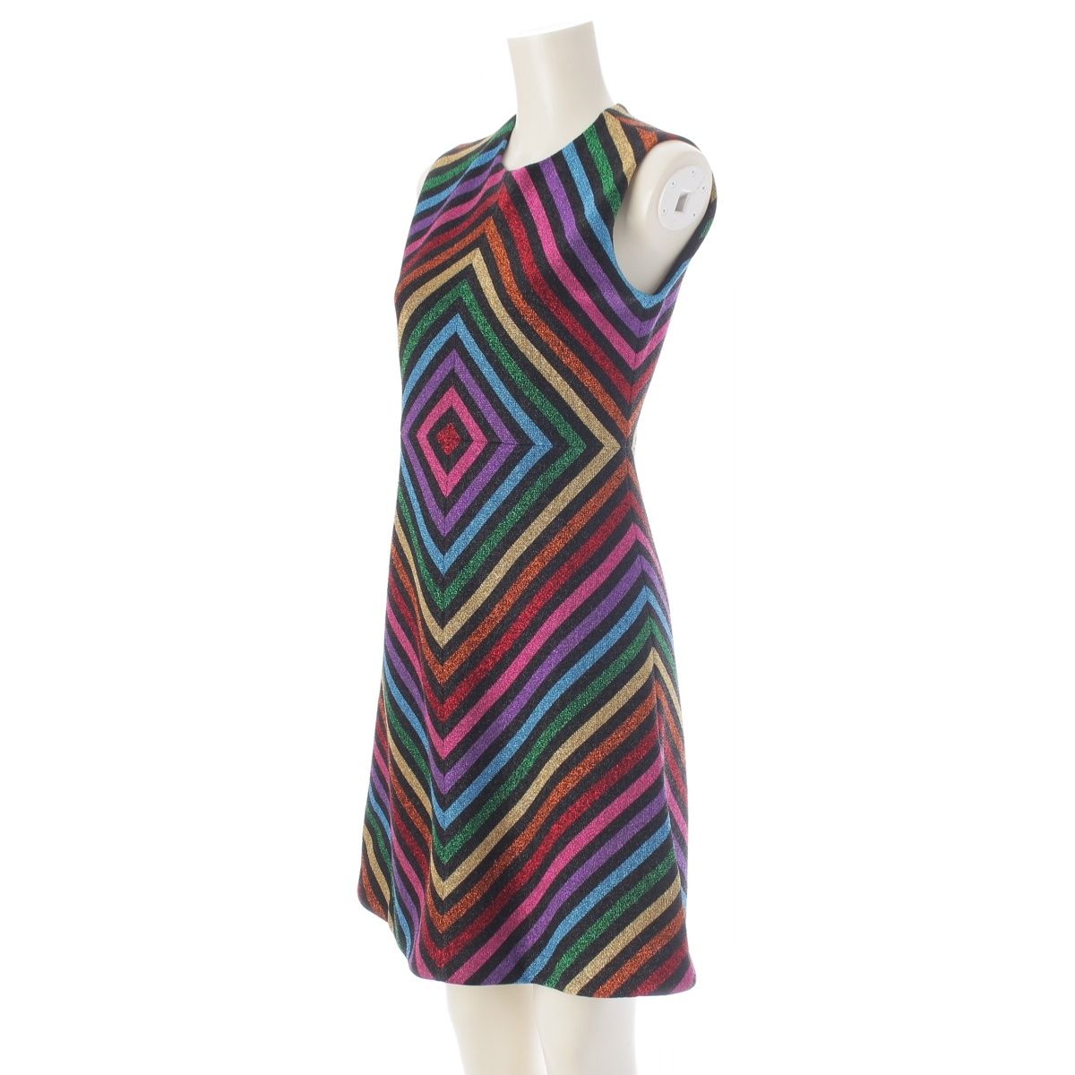 Gucci Lame Knit Sleeveless Dress Rainbow — view 2