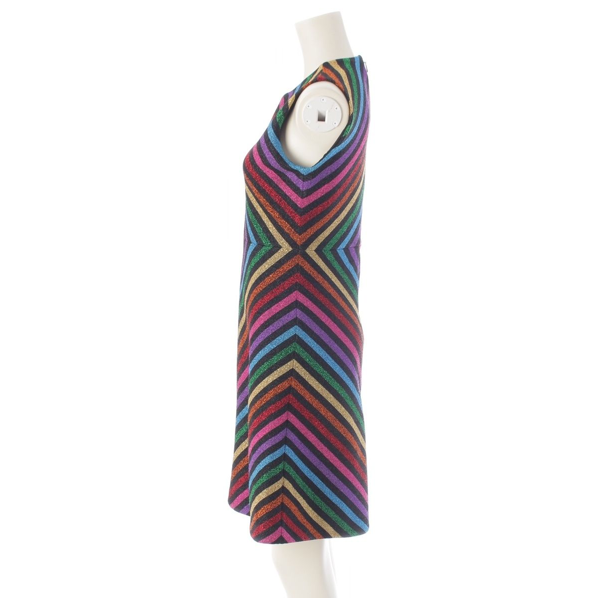 Gucci Lame Knit Sleeveless Dress Rainbow — view 3