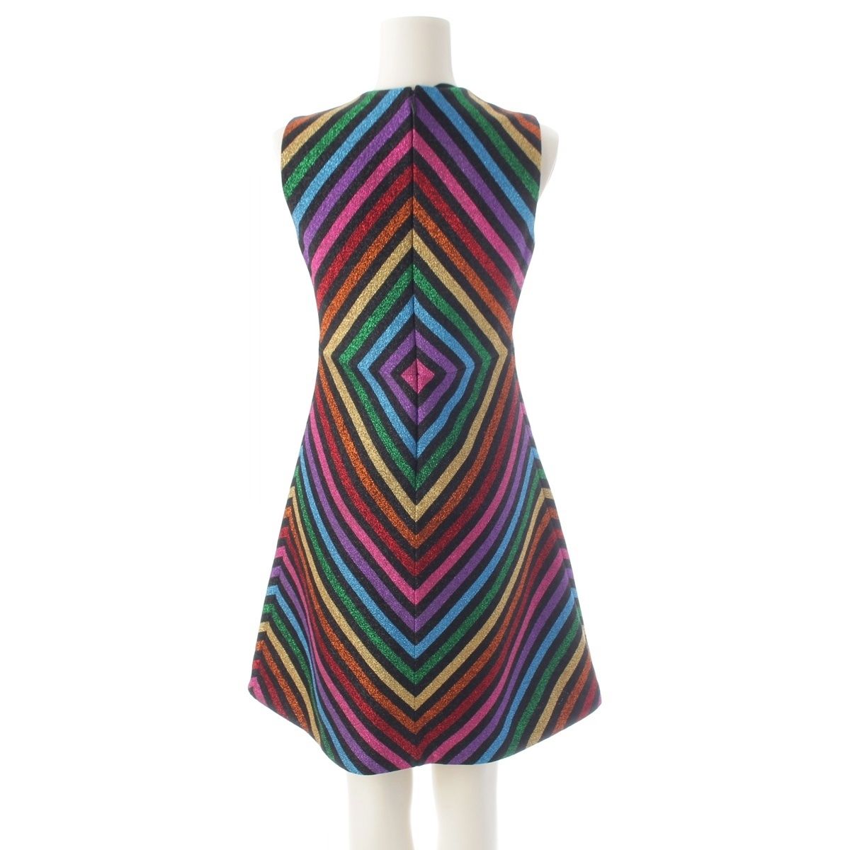 Gucci Lame Knit Sleeveless Dress Rainbow — view 4