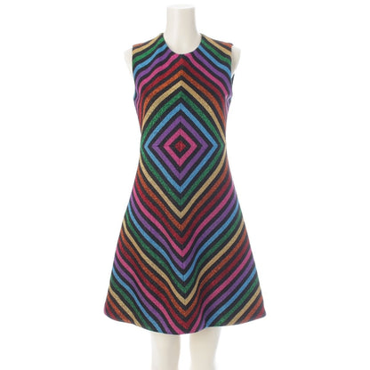 Gucci Lame Knit Sleeveless Dress Rainbow