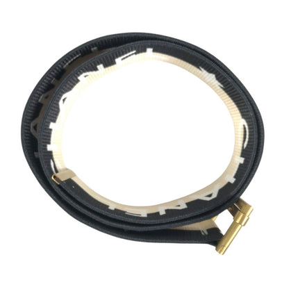 Chanel Belt CC Logo Canvas Leather Black — view 2