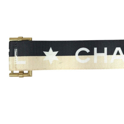 Chanel Belt CC Logo Canvas Leather Black — view 8