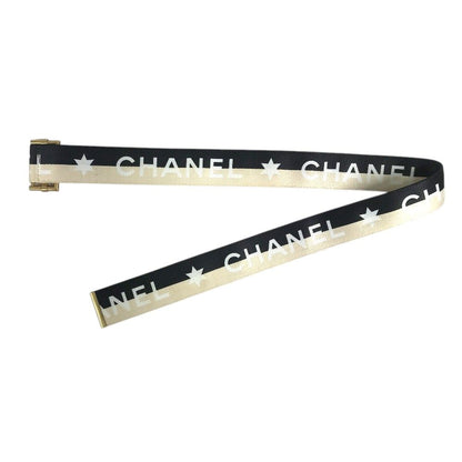 Chanel Belt CC Logo Canvas Leather Black — view 7