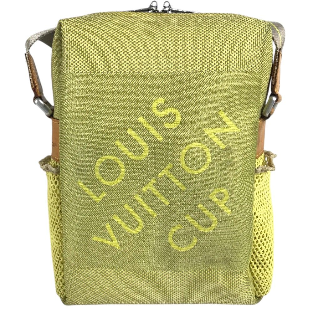 Louis Vuitton Shoulder Bag Weatherly Damier Geant Canvas Yellow