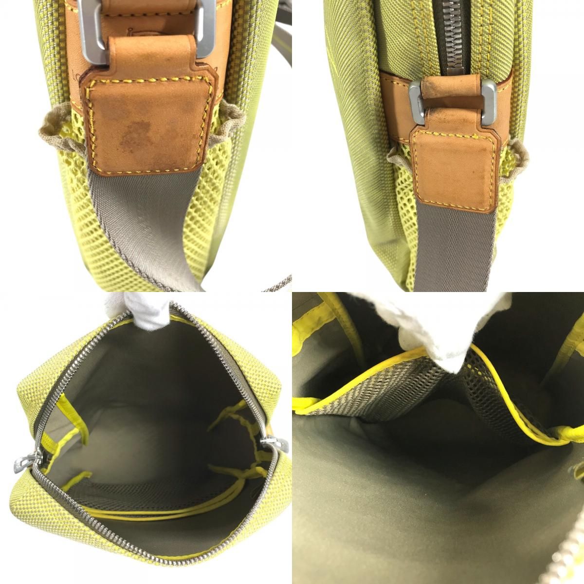 Louis Vuitton Shoulder Bag Weatherly Damier Geant Canvas Yellow — view 7