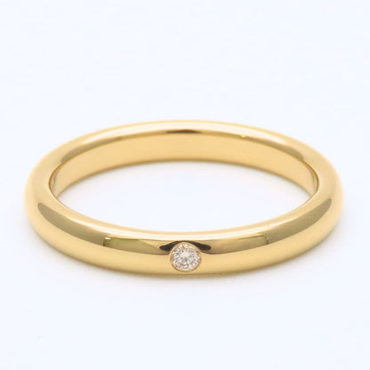 Tiffany & Co Ring Stacking Band 18K Yellow Gold Diamond Elsa Peretti — view 2