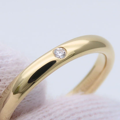 Tiffany & Co Ring Stacking Band 18K Yellow Gold Diamond Elsa Peretti — view 7