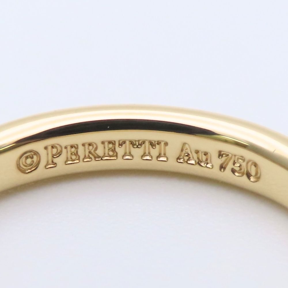 Tiffany & Co Ring Stacking Band 18K Yellow Gold Diamond Elsa Peretti — view 6