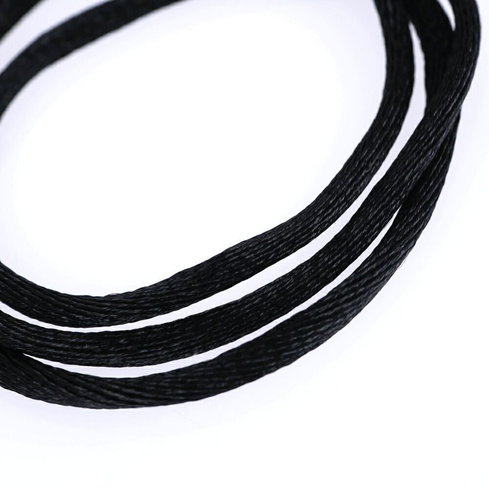 Cartier Necklace Choker Cotton Cord 38 18K White Gold Top Charm — view 7