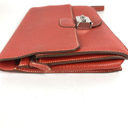 Hermes Clutch Pochette Jet Leather Brown — view 3