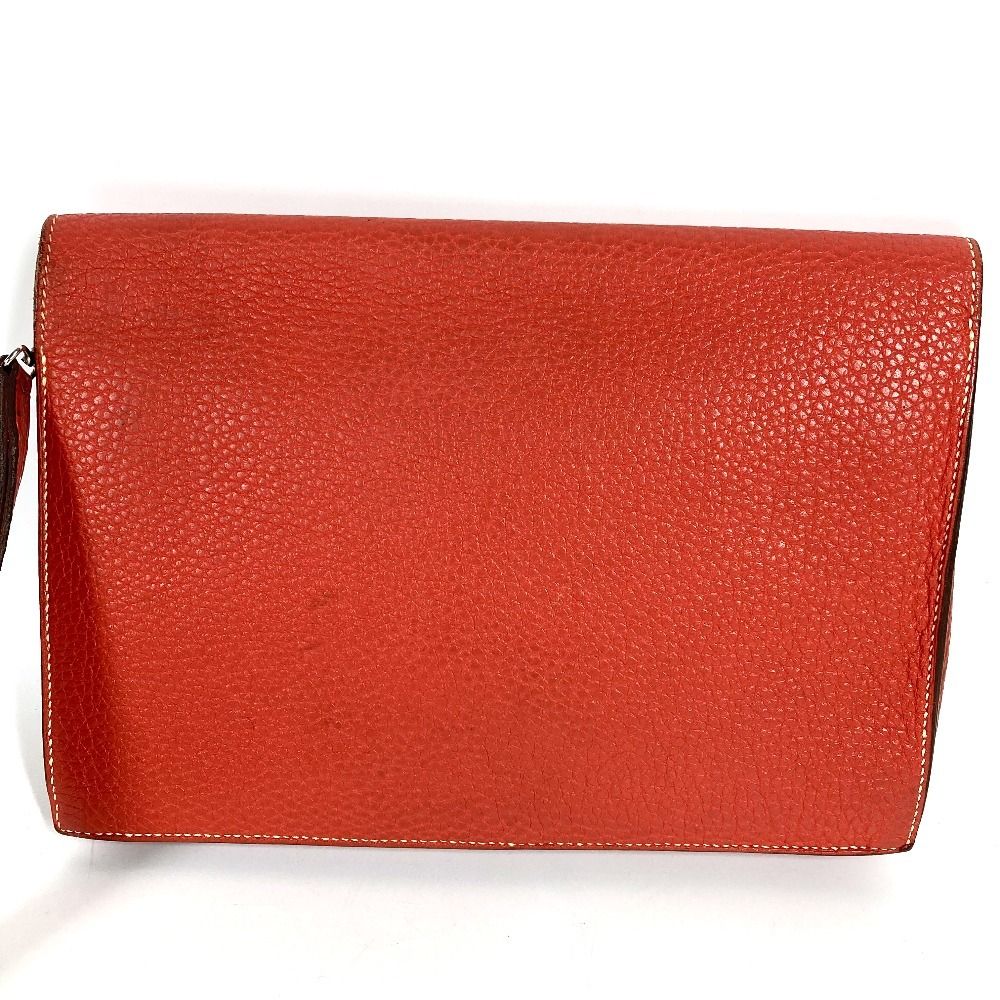 Hermes Clutch Pochette Jet Leather Brown — view 2
