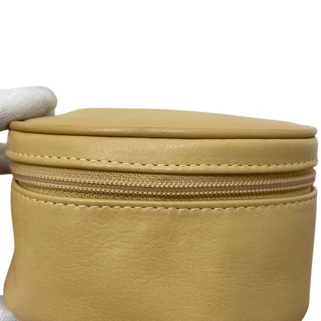 Dior Micro Pouch Beige Mini Case Leather CD Zipper Vintage — view 8
