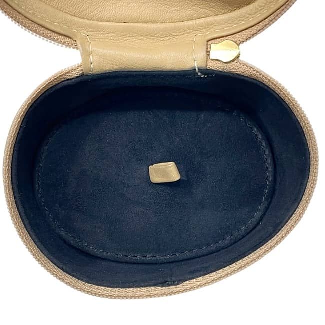 Dior Micro Pouch Beige Mini Case Leather CD Zipper Vintage — view 4