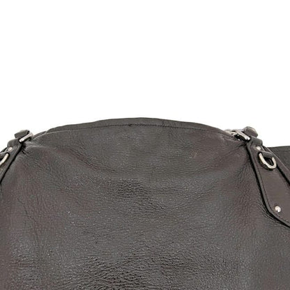 Prada Chain Tote Brown Coating Leather 20 31 Shoulder Bag — view 7