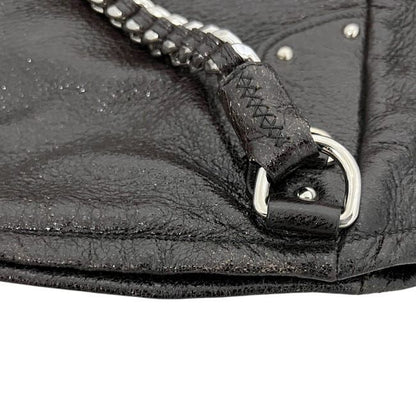 Prada Chain Tote Brown Coating Leather 20 31 Shoulder Bag — view 4