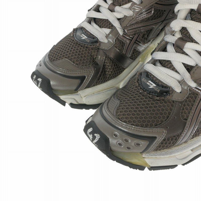 Balenciaga Runner High Top Cut Sneakers Gray White 42 — view 5