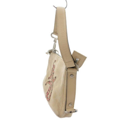 Versace Handbag Handle Museum Suede White — view 3
