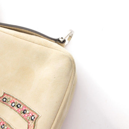 Versace Handbag Handle Museum Suede White — view 8