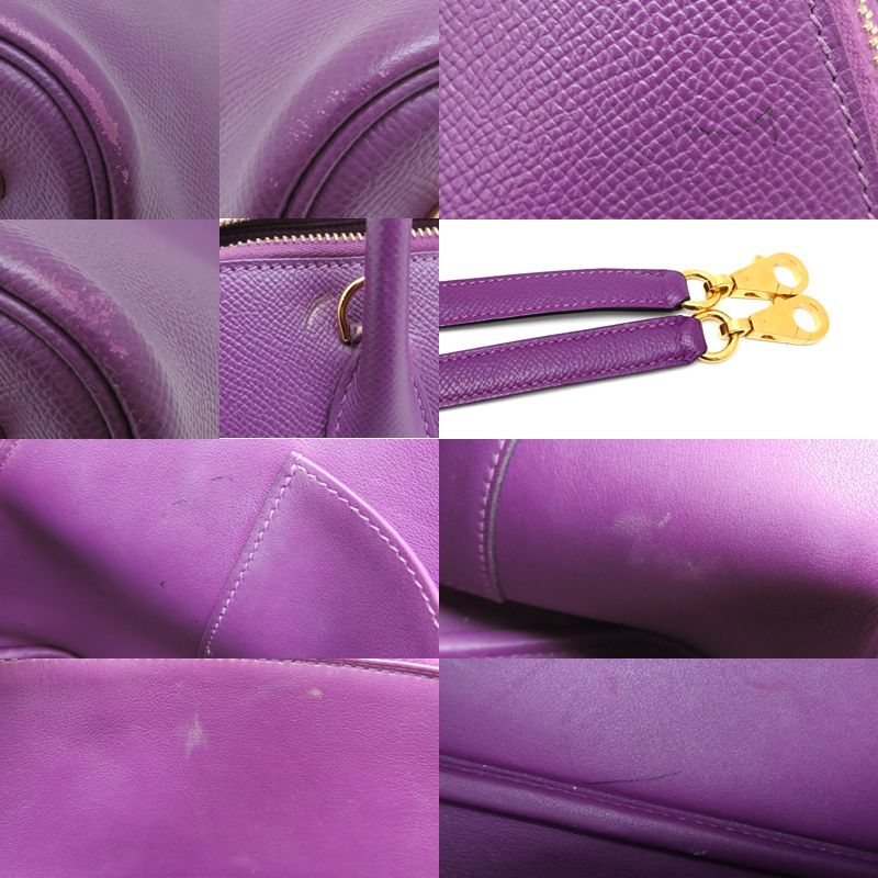 Hermes Handbag Purple — view 8