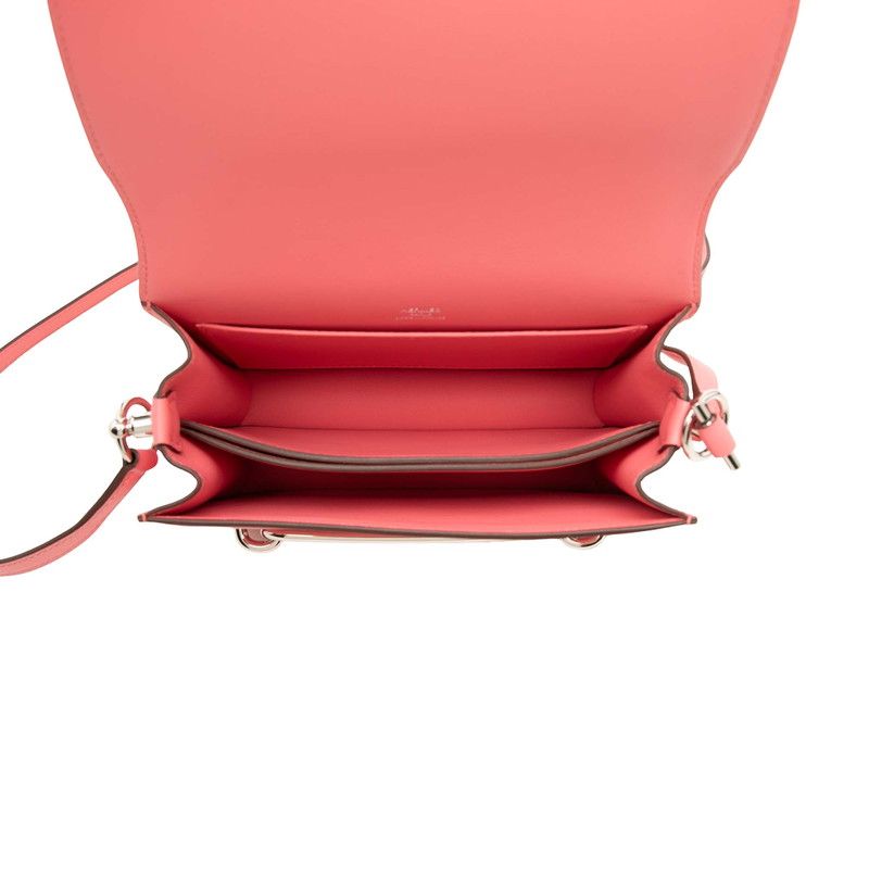 Hermes Roulis Shoulder Bag Rose Azalea Pink Swift — view 4
