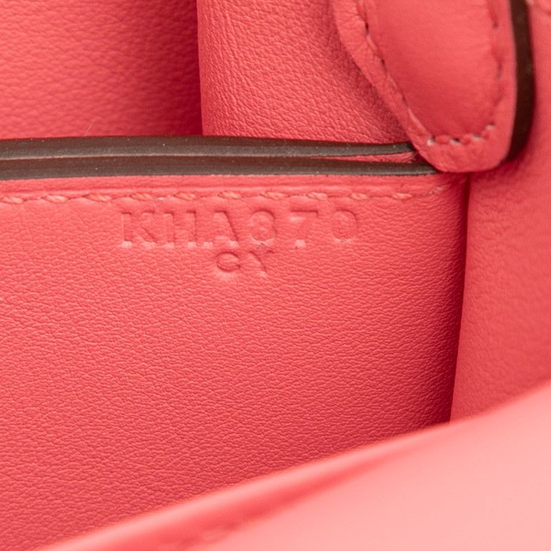 Hermes Roulis Shoulder Bag Rose Azalea Pink Swift — view 6