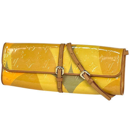 Louis Vuitton Pochette Full Shoulder Bag Monogram Vernis Yellow