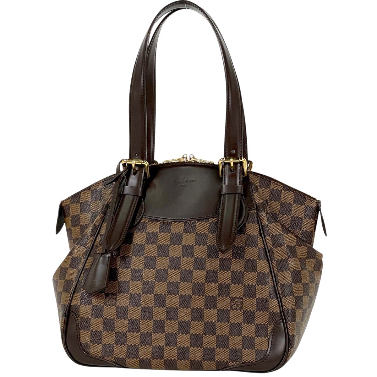 Louis Vuitton Verona MM Tote Shoulder Bag Damier Brown