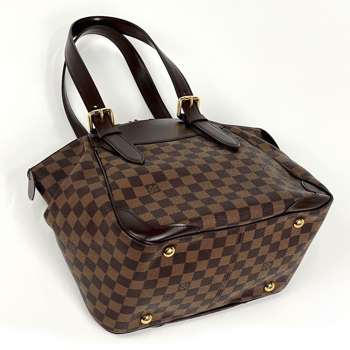 Louis Vuitton Verona MM Tote Shoulder Bag Damier Brown — view 2