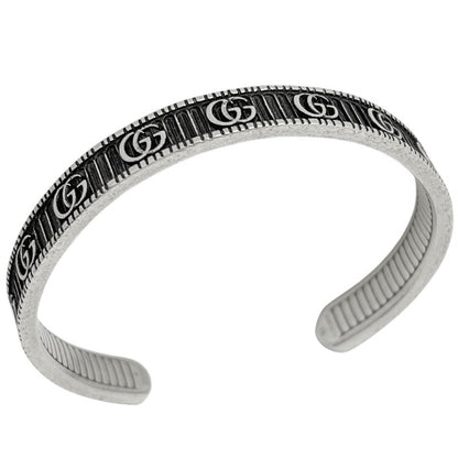 Gucci GG Marmont Bangle Double 925 Sterling Silver Bracelet